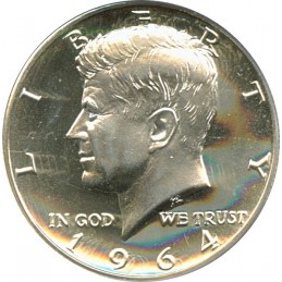 Lot de 5 demi-dollar Kennedy