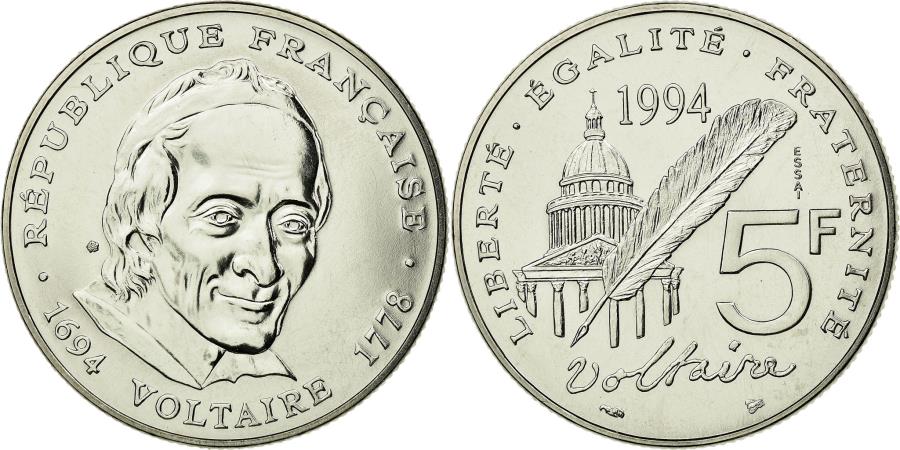 5 francs Voltaire