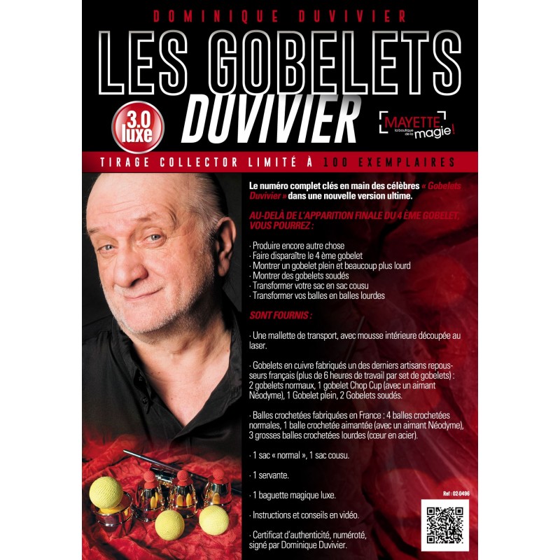 Gobelets Duvivier 3.0 "de luxe" Gobelets Duvivier 3.0 "de luxe"